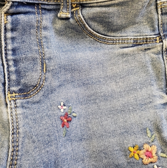 Girls Jeans Skirts Short Bundle Lot of 4 Old Navy Oshkosh Denim Distressed - Picture 4 of 5